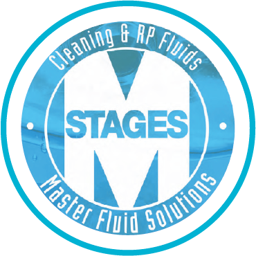 1990 Master Fluid Solutions early Master STAGES logo graphic