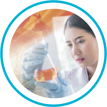 2003 Master Fluid Solutions Asian female chemist graphic