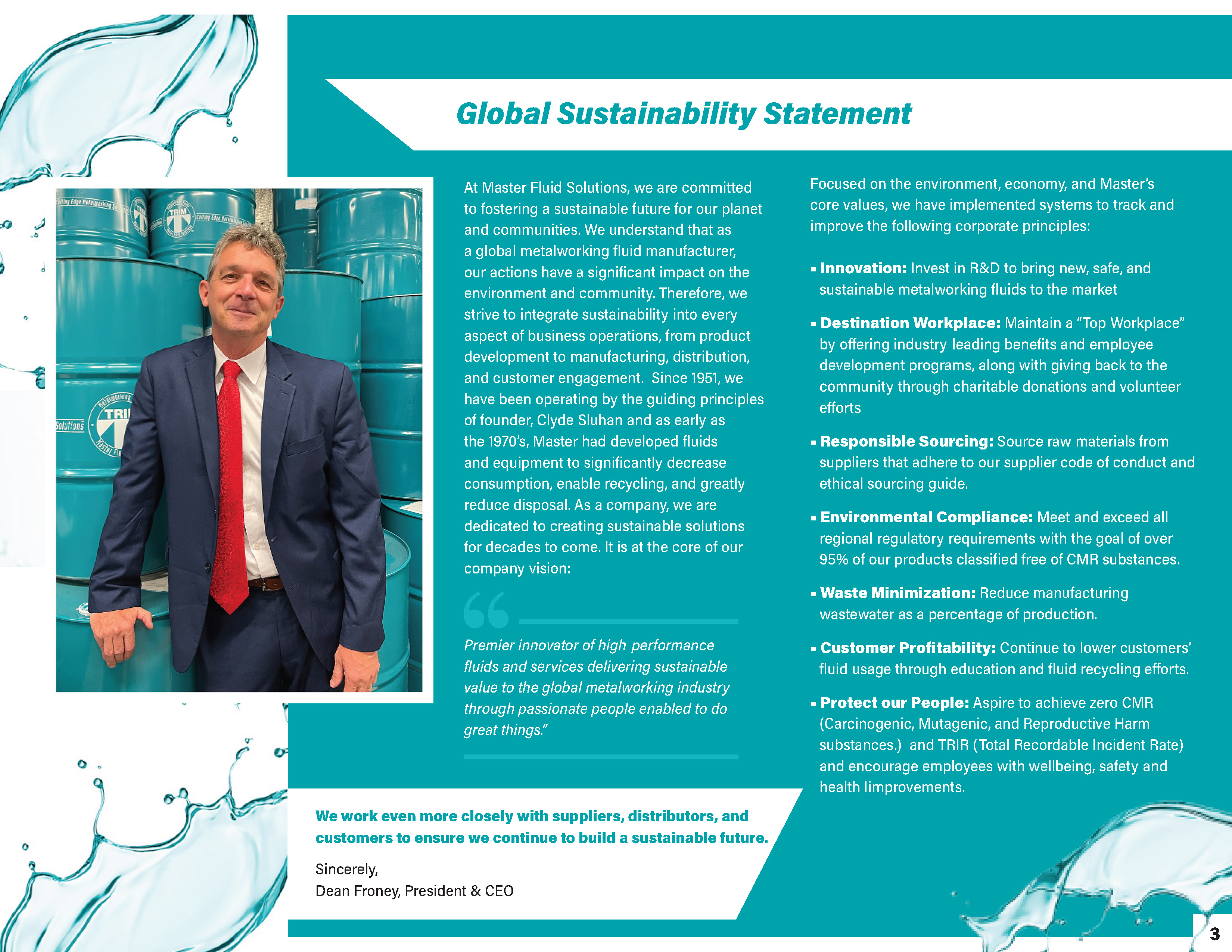 Sustainability Report - Global Sustainability Statement