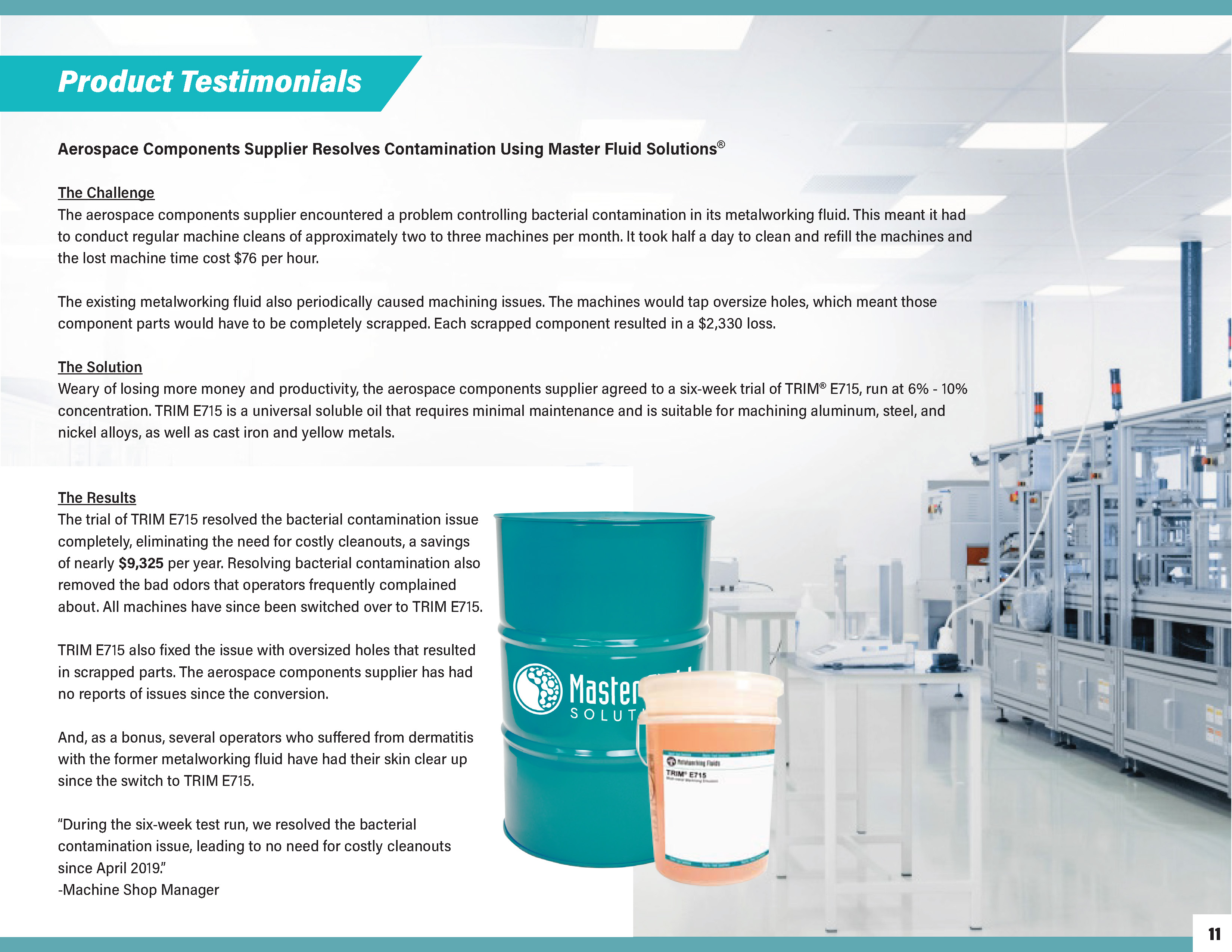 Sustainability Report - Product Testimonials