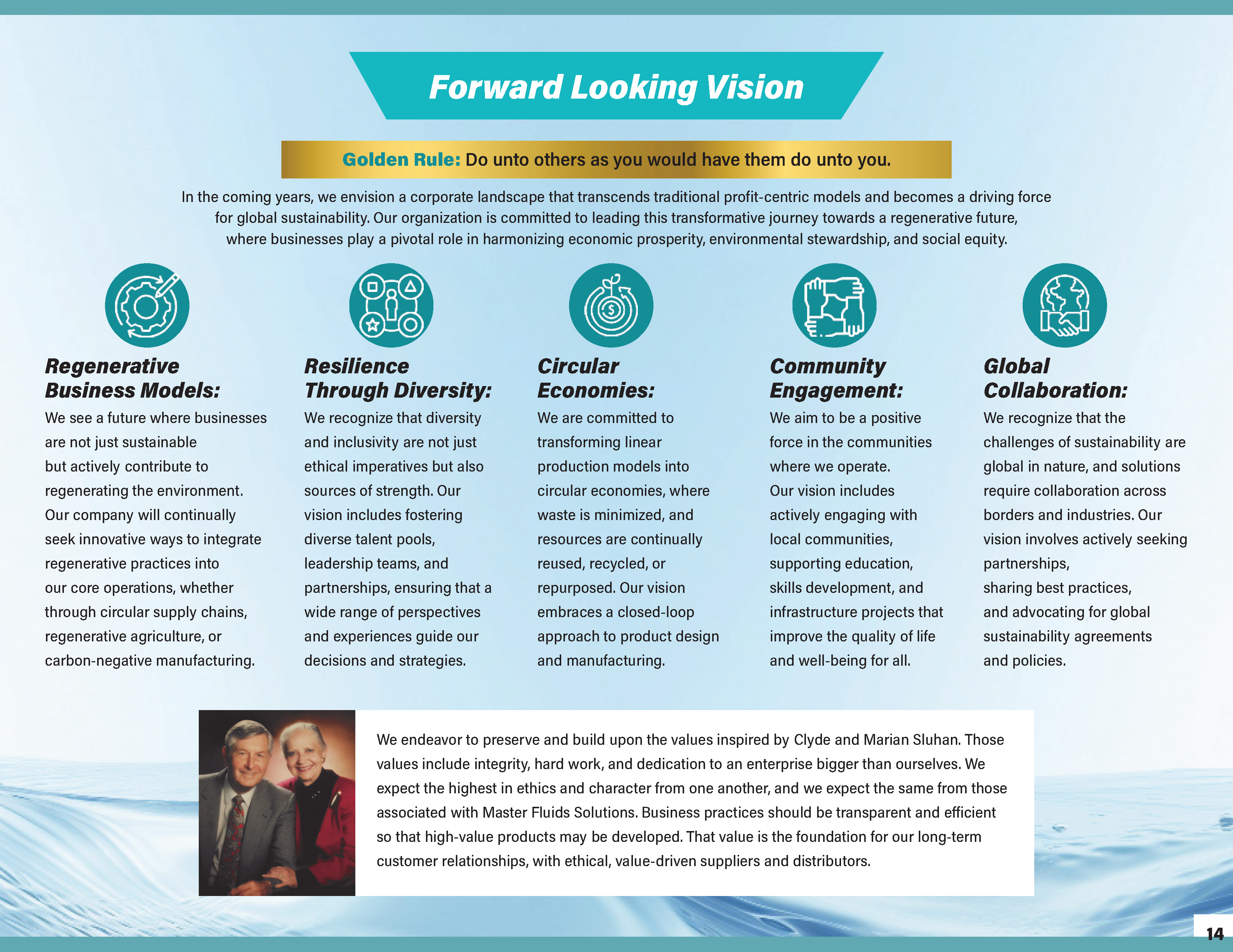 Sustainability Report - Foward Looking Vision