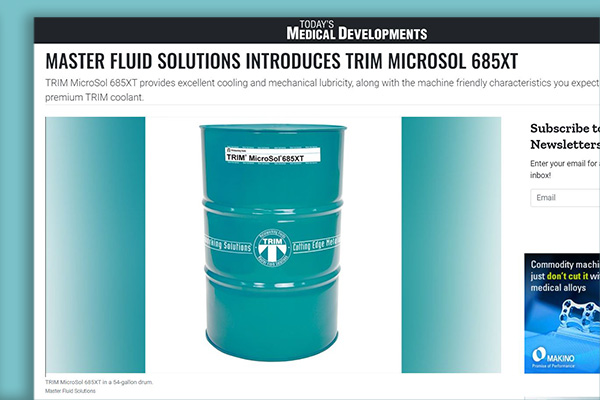 Master Fluid Solutions - Cleaning & Cutting Fluid: 5 gal Pail